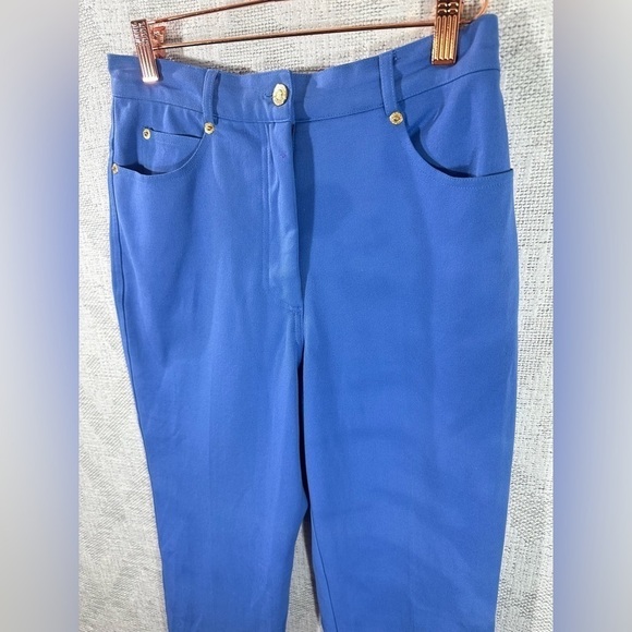 Vintage St John Sport blue high waisted mom pants size 4 - Picture 2 of 13